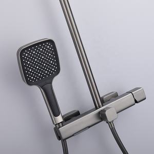 Juego de <span class=keywords><strong>ducha</strong></span> de <span class=keywords><strong>columna</strong></span> de <span class=keywords><strong>tres</strong></span> funciones de buena calidad Jiangmen Factory Cascada Caño <span class=keywords><strong>Ducha</strong></span> superior grande - Product Image 4