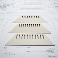 Spatule industrielle flexible en plastique blanc pour le lissage du papier peint, avec manche en PVC, pour l'application d'adhésifs
