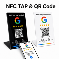 Carte de code QR pour les médias sociaux, évaluation par code QR, 13,56 MHz, programmable, carte d'évaluation Google réutilisable, carte NFC Google