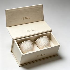 Custom High Quality Magnetic <strong>Mug</strong> Cup <strong>Boxes</strong> Luxury Paper Ceramic Cups Gift Box with Embossing Sponge Liner for Product Protection - Product Image 3