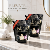 Pochette souple personnalisée avec bec verseur pour emballage de détergent liquide, sachet rechargeable pour lotion