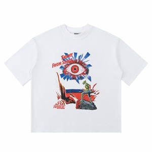 T-Shirt da Uomo di Alta Qualità Marca di Lusso House of Errors Stampa Personalizzata Logo Abbigliamento Firmato Oversize T-Shirt Semplice per Uomo - Product Image 2