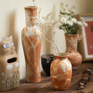 New Chinese Red White Porcelain <strong>Small</strong> <strong>Vase</strong> Jingdezhen Handmade Ceramic Flower <strong>Vase</strong> for Tea Table Living Room Home Desktop Decor - Product Image 5