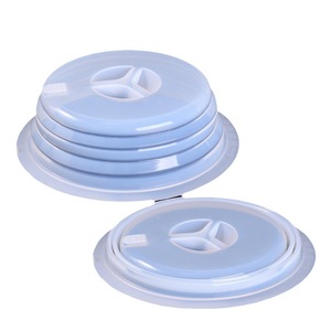 <span class=keywords><strong>Couvre</strong></span>-assiette pliable en silicone pour micro-ondes avec poignée facile à saisir, pour la <span class=keywords><strong>cuisine</strong></span> - Product Image 1