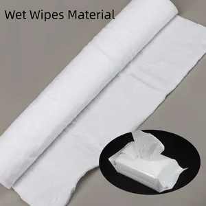 Guangdong Wholesale Baby Diaper Parallel Double Sided Spunlace Nonwoven Fabric 40gsm Customize 4.2m Width