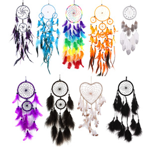 Art mural géométrique Tenture murale Tissé Boho Dream Catchers Décoration murale pour chambre d'appartement - Product Image 2