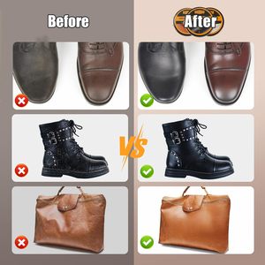 Kit de <span class=keywords><strong>cirage</strong></span> pour chaussures 9 pièces avec 3 brosses en crin de cheval, <span class=keywords><strong>cirage</strong></span> marron et noir pour hommes et femmes - Product Image 4