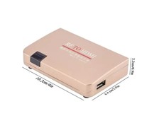 Adaptateur coaxial vers HDMI en gros avec mise à l'échelle 1080p Convertisseur RF vers HDTV Convertisseur de signal TV intelligent