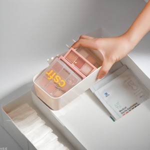 Drawer Storage <b>Box</b> With Organizers For <b>Makeup</b> Cosmetics Stationery Desktop Home Office Student Dormitory Use - Product Image 1