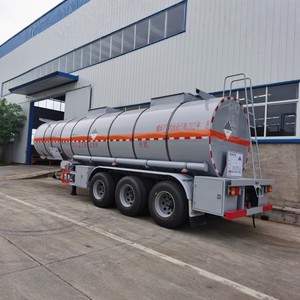 Semirremolque Tanque Aislado de 3 Ejes y 30 CBM para Transporte de Combustible y Aceite, con Múltiples Compartimentos, en Venta - Product Image 6
