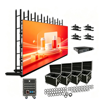 Mur vidéo LED extérieur étanche IP65 P2.5 P3.9, résolution 1920x1080, luminosité 5000 cd/m², grand écran publicitaire commercial