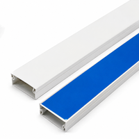 Goulotte de câblage murale en PVC blanc pour la gestion des fils électriques à la maison et au bureau