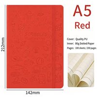 Cuaderno de Diario A5 para Estudiantes, Bonito y con Diseño de Dibujos Animados, con Banda Elástica, Cuaderno de Bocetos