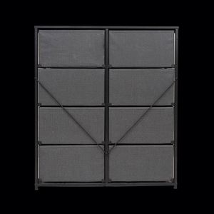 Modern Living Room Fabric <b>Cabinets</b> - Freestanding Durable Stainless Steel MDF Panel Pine - Product Image 3