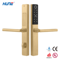 Serrure Intelligente Sans Fil WiFi UL à Empreinte Digitale, Résistante à la Rouille, Code Temporaire, Étanchéité IP65, pour Porte en Bois, Logement Massif