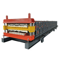 Machine de formage à froid à double couche IBR pour tôles de toiture métalliques, équipement de traitement pour une fonctionnement stable
