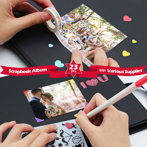 Klaar Om Groothandel Custom Logo Goud Spiraal Binding Matte Zwart Papier Water Kleur Schetsboek Hardcover Diy Fotoalbum - Product Image 5