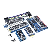 TM1637 4 Tampilan Tombol MAX7219 Tabung LED Digital 8-Bit 74HC595 Modul Tampilan Tombol Tm1638
