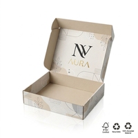 Boîte en carton ondulé pliable personnalisée pour l'aviation, adaptée pour l'emballage de vêtements, de cadeaux, de rouges à lèvres, de parfums et de cosmétiques
