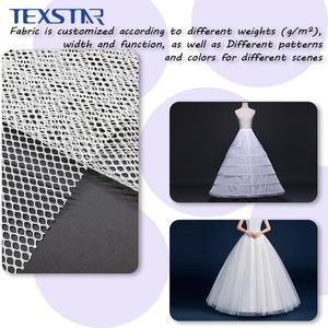 Tessuto in Rete di Crinolina Rigida Traspirante Tinta Unita in <span class=keywords><strong>Poliestere</strong></span> per Sostenere la Silhouette dell'Abito da Sposa - Product Image 5