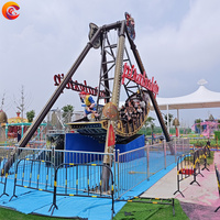 Parc d'attractions tour famille jeu fibre de verre matériel balançoire bateau galion pirate bateau à vendre