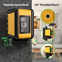Niveau laser vert auto-nivelant DEGLASERS DIY Mini avec batterie AA, nivellement par pendule, support trépied 1m