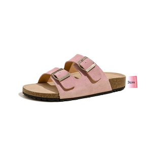 <span class=keywords><strong>Sandalias</strong></span> <span class=keywords><strong>de</strong></span> Ante con <span class=keywords><strong>Doble</strong></span> <span class=keywords><strong>Hebilla</strong></span> para Mujer, Tiras Ajustables, Plantilla <span class=keywords><strong>de</strong></span> Corcho, Suela Antideslizante, Ligeras para Uso Casual <span class=keywords><strong>de</strong></span> Primavera/Verano - Product Image 5