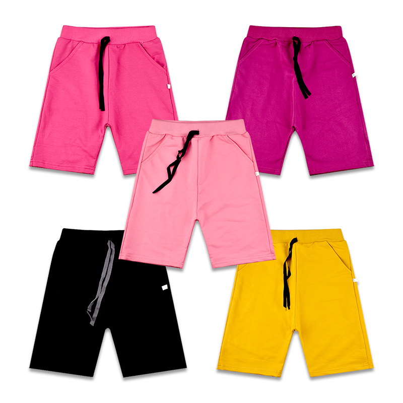 Children's shorts Boys girls cotton quarter pants Summer medium pants Student pants