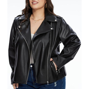 Veste en cuir de serpent pour femme, doublée polaire, imperméable, respirante, écologique, couleur unie, coupe ajustée, idéale pour le yoga - Product Image 6