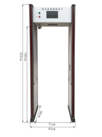 Détecteur de métaux à infrarouge KMS Smart Counting Security Archway pour portail d'usine et d'entrepôt, à passage continu