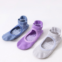 Chaussettes de yoga et de Pilates antidérapantes professionnelles colorées avec logo personnalisé, idéales pour la danse, la gym et les activités intérieures, modèle d'été sans talon, chaussettes de cheville.