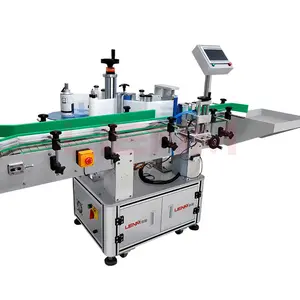 Automatic Round Flat Shape Bottle Labeling Machine Flat Sticker Label Applicator for Labeling Machines