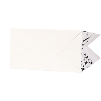 Sac d'emballage en papier kraft écologique de luxe avec logo personnalisé, étanche à l'humidité, durable et réutilisable avec poignées découpées