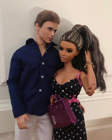 Poupée Mannequin en Plastique Personnalisable en Usine avec Articulations, Poupée Noire avec Vêtements de Mode pour Cadeaux