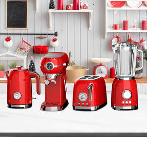 Ensemble Électroménager Rétro Vedette : <span class=keywords><strong>Grille</strong></span>-<span class=keywords><strong>Pain</strong></span>, <span class=keywords><strong>Bouilloire</strong></span> <span class=keywords><strong>et</strong></span> Cafetière en Acier Inoxydable - Product Image 4