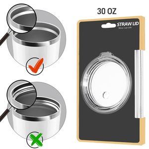Couvercles de rechange pour YETI Rambler 20/30 oz avec paille, pour mug à paille 35 oz, sans BPA et incassables, pour gobelets de voyage - Product Image 4