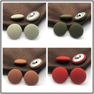 <strong>Buttons</strong> for Women Fabric Covered Satin Trim <strong>Buttons</strong> With Metal Shank <strong>Button</strong> for Children Kids Clothing Wedding Manufacture - Product Image 4