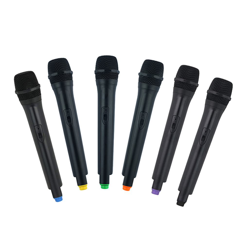 Lot De 2 Faux Microphones Jouet – Accessoire De Scène Pour Enfants – Noir ABS