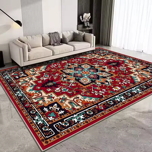 Alfombra de Estilo Persa Antideslizante, Alfombra Grande para Sala de Estar, Alfombra <span class=keywords><strong>Oriental</strong></span> con Estampado Floral Vintage para Dormitorio, Comedor - Product Image 6