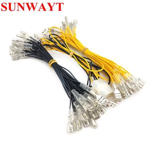 アーケードプッシュボタンLEDケーブルワイヤーハーネス6.3mmクイックコネクタLEDライトケーブルとスペードタイプコネクタ - Product Image 1