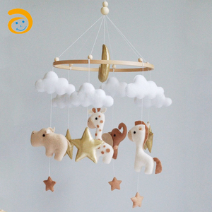 Di Vendita caldo Feltro Mobile Del Bambino di Legno Del Bambino Presepe Mobile Nursery Mobile Per Le Ragazze Dei Ragazzi Kids Room Decor - Product Image 2