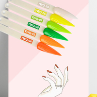 Poudre pigmentée pour nail art, poudre cristalline néon, poudre acrylique néon pour ongles