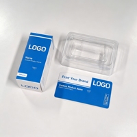 Boîte de présentation de peptides de qualité laboratoire avec logo personnalisé, en papier rigide pour flacon de 10 ml, usage de recherche uniquement