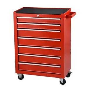 Cheaper And Utility 7 Drawers Workshop Rolling Storage Tool Trolley