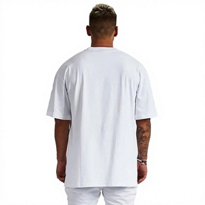 T-shirt en coton unisexe personnalisé avec logo BSCI, vêtements de sport pour la salle de sport, coupe ample, séchage rapide, respirant, t-shirt de sport - Product Image 3