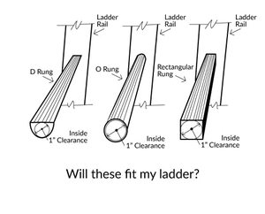 Supports de stabilisation pour échelles en aluminium avec coudes en mousse (conformes aux normes ANSI/OSHA, design moderne, revêtement poudré, vendus par paires) - Product Image 3