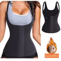 Korset Pelangsing Pinggang Wanita Vanfound Ramah Lingkungan, Bahan Spandex Bernapas, Anti-Bakteri, Kontrol Ringan, Hiasan Ruffle dan Bulu