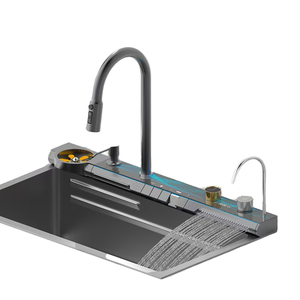 Évier de cuisine multifonctionnel moderne en acier inoxydable OEM avec robinet intelligent – Meilleures ventes – Évier lave-vaisselle dernière génération - Product Image 1