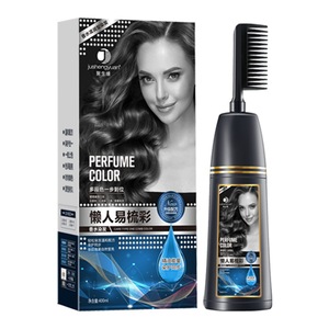 Commercio all'ingrosso della fabbrica naturale a base di erbe tinture per <span class=keywords><strong>capelli</strong></span> Semi-permanenti in crema con pettine spazzole 100ml e 400ml opzioni di Volume - Product Image 1