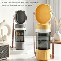 Bouteille d'eau portable 3-en-1 Petop Factory pour animaux de compagnie avec gamelle de voyage anti-fuite en PP pour chien et chat en extérieur